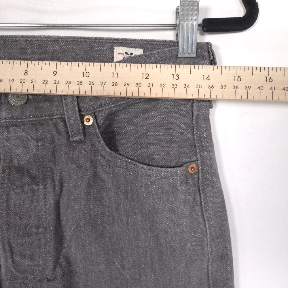 LEVIS 501 Mens Jeans 28x29 White Oak Cone Denim Button Fly GraySilver 00501-2128
